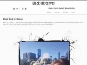 Black Ink Canvas